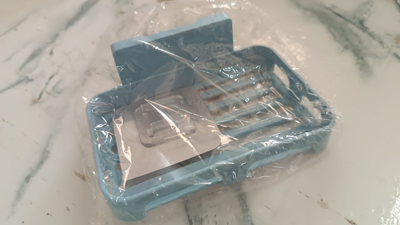 Bathroom & Kitchen Soap Holder: Self-Adhesive ,Sabudani (Plastic Box) Bathroom & Kitchen Soap Holder: Self-Adhesive ,Sabudani (Plastic Box)